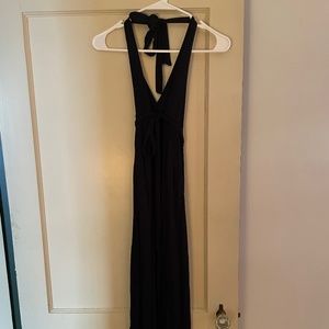 J Crew Blue Halter Cotton Dress